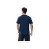 Anta Comfortable Simple Letter Round Neck Pullover Versatile Fashion Short Sleeve T-Shirt Men Tops Midnight-Blue 152527136-3
