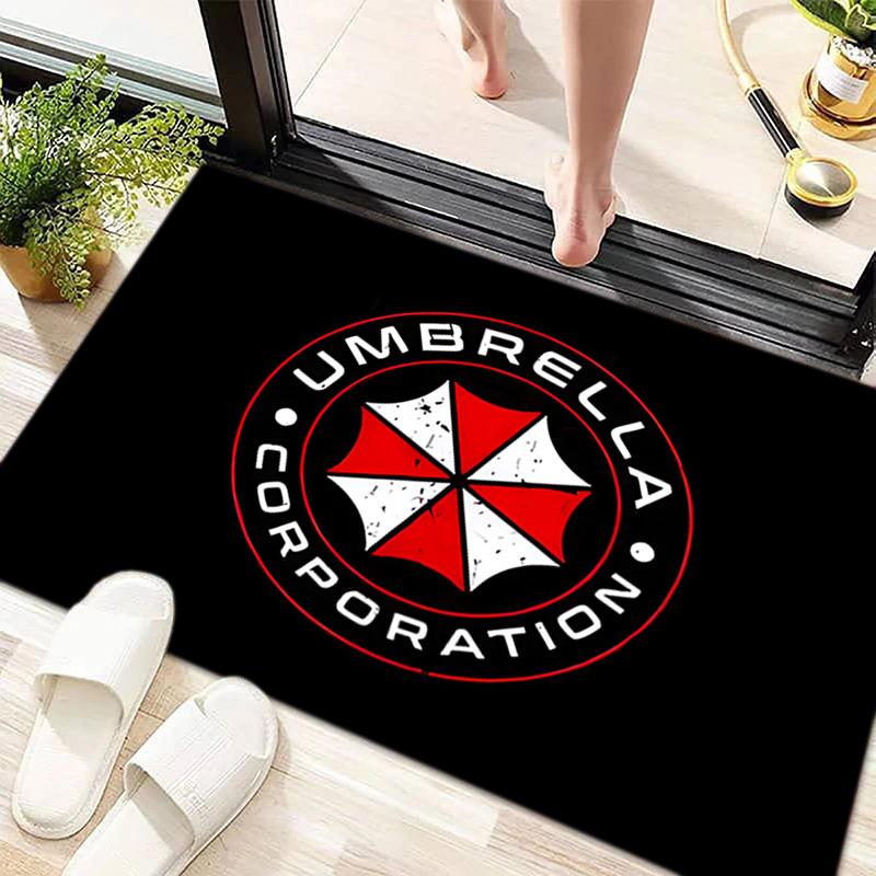 Sci-Fi game Resident Evil, Umbrella Corporation, soft carpet, home living room, office chair pad, door mat, door mat carpet U6