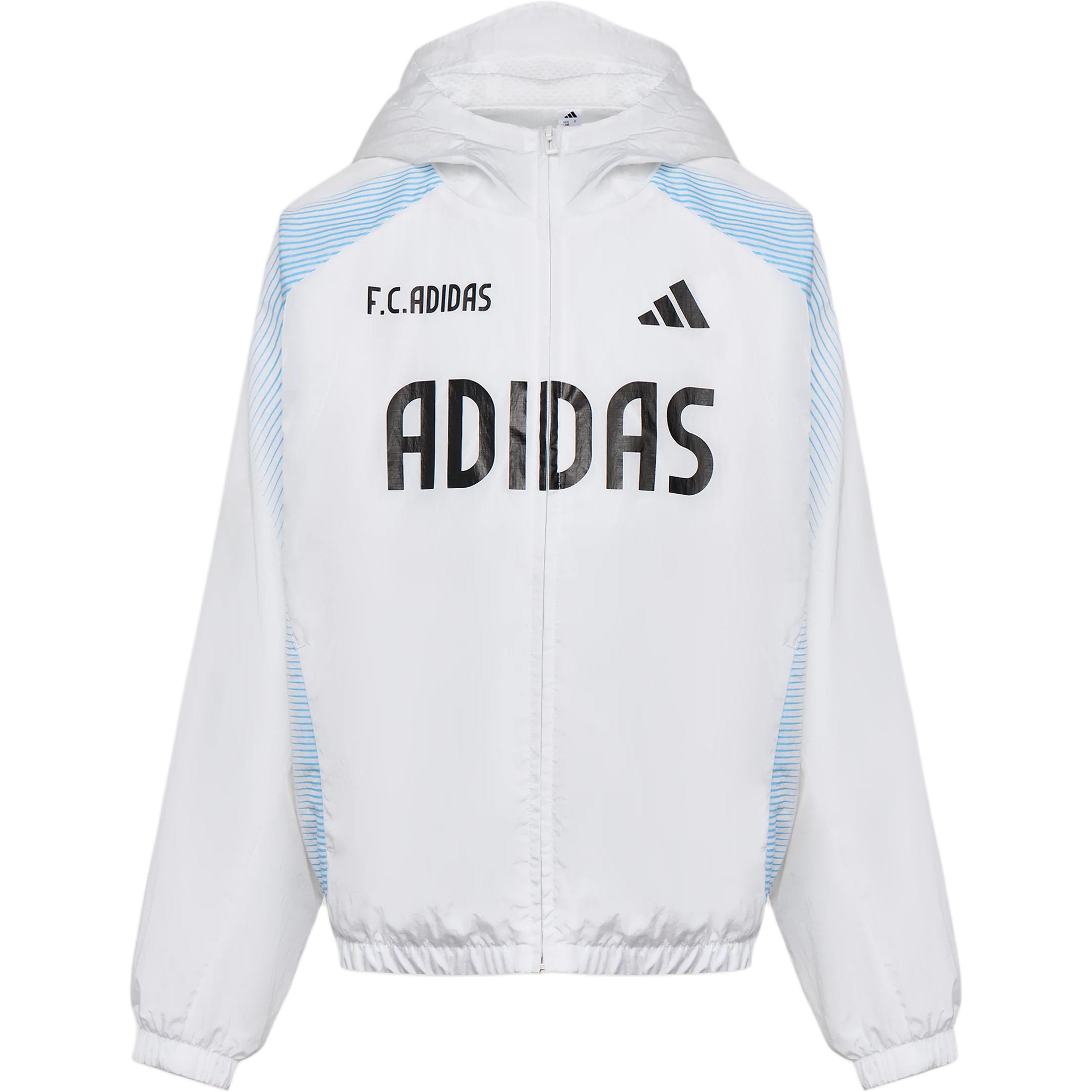 Мужская повседневная куртка-бомбер Adidas Sportswear, тканая, водостойкая, с капюшоном на молнии, куртки LD7360 110