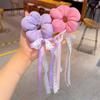 Cotton Filled Children's Flower Scrunchies Exaggerated Elastic Hair Rope  Baby