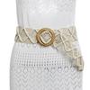 Wax Rope All-match Waist Rope Braided Belt Ethnic Style Belts Women Waist Chain Round Wooden Button