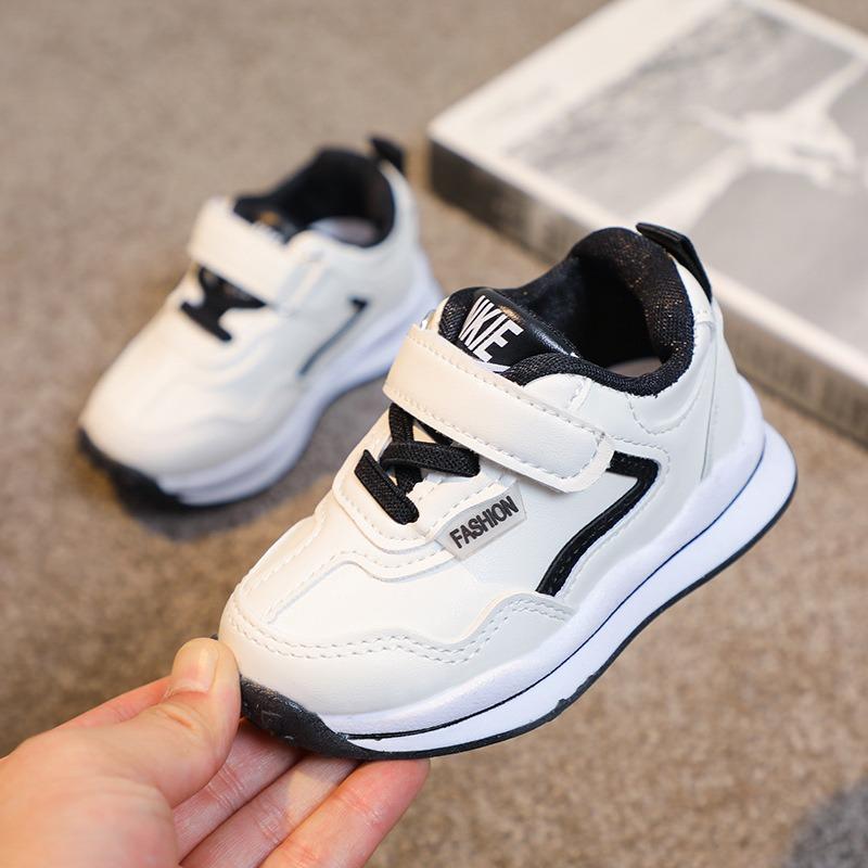 Classmate Boy Spring and Autumn Running Shoes Year Old Boy Leather Casual Sneakers Soft Sole Baby Walking Shoes