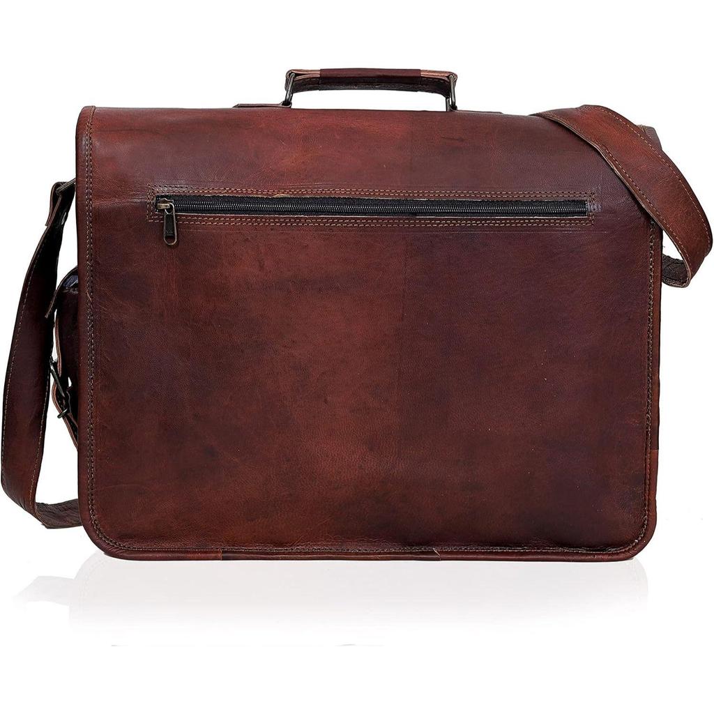 Neue Leder Umhängetasche Leder Laptoptasche Computer Umhängetasche Aktentasche Unisex Tasche