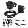 Pair 22mm Motorcycle Left Right Handlebar Controller Switch for Horn Turn Signal Electric Start Fog