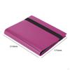 4 Pockets Trading Card Carrying Binder Hold for 160 Cards Protective Sleeves Band Closure