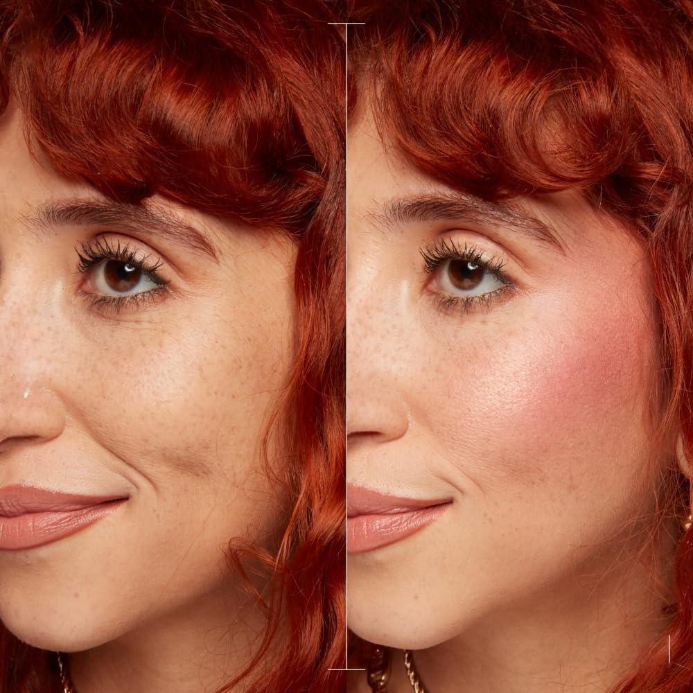 Warm Red - Face Blusher Natural Look Matte Natural Cheek Tint Brighten Face Waterproof Face Contouring Cosmetics Blush Powder Soft Female Makeup