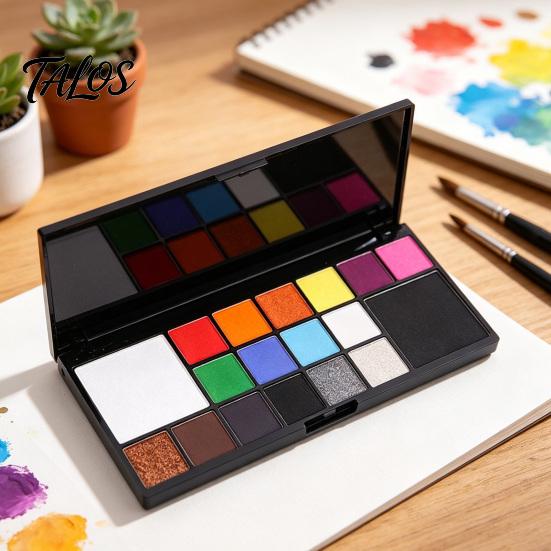 Rich Color Body Pigments Face Paint Oil Palette, Long Lasting High Coverage Professional Gradient Makeup Kit, for Halloween Cosplay Stage Performance
