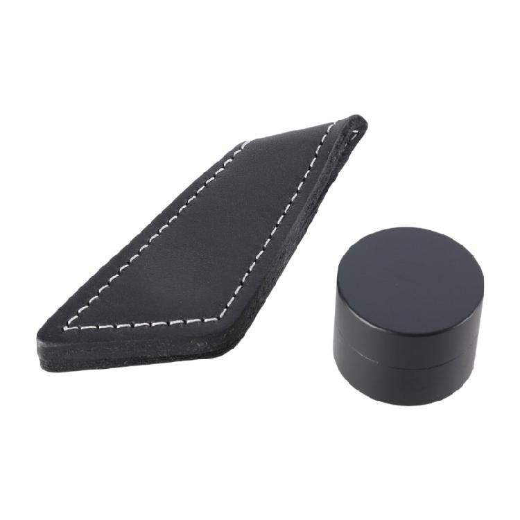 Magnetic Billiard Snooker Pool Cue Chalk Holder With Belt Clip Portable Leather Magnetic Pocket Billiard Chalk Holder