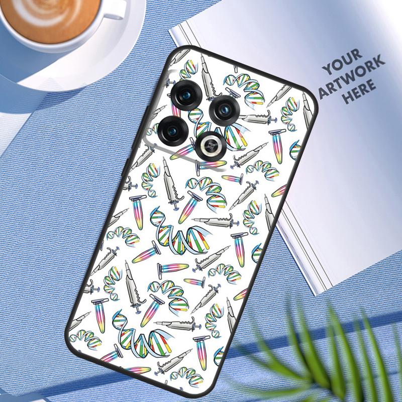 Retro DNA Science Illustration Case For OnePlus 12 12R 11 9 10 Pro 10R 9R 8T 10T Nord 3 CE 2 Lite 2T CE4 N10 N20 N30 Cover
