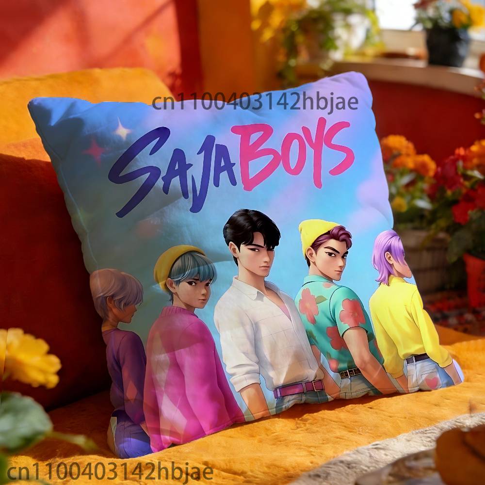 S-Saja Poszewki na poduszki dla chłopców Sypialnia Salon Sofa Wystrój domu Poliestrowa poszewka na poduszkę z zamkiem błyskawicznym