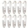 10pcs Multi-Purpose Clothes Clip S Hook,Beach Towel Clips,Chair Clips,Towel Rack Clips,for Clothing Store Home Office & Workshop