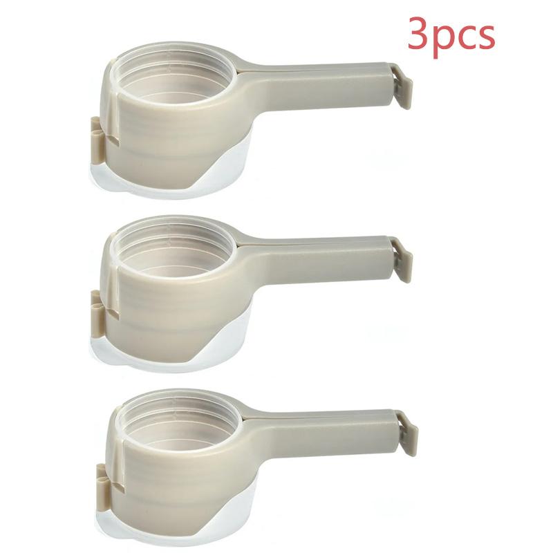 Food Preserving Bag Closure Clip Oat Dispense Spout Snack Bag Clip Moisture Seal Clip Fresh Keeping Sealer Clamp Kitchen Gadget