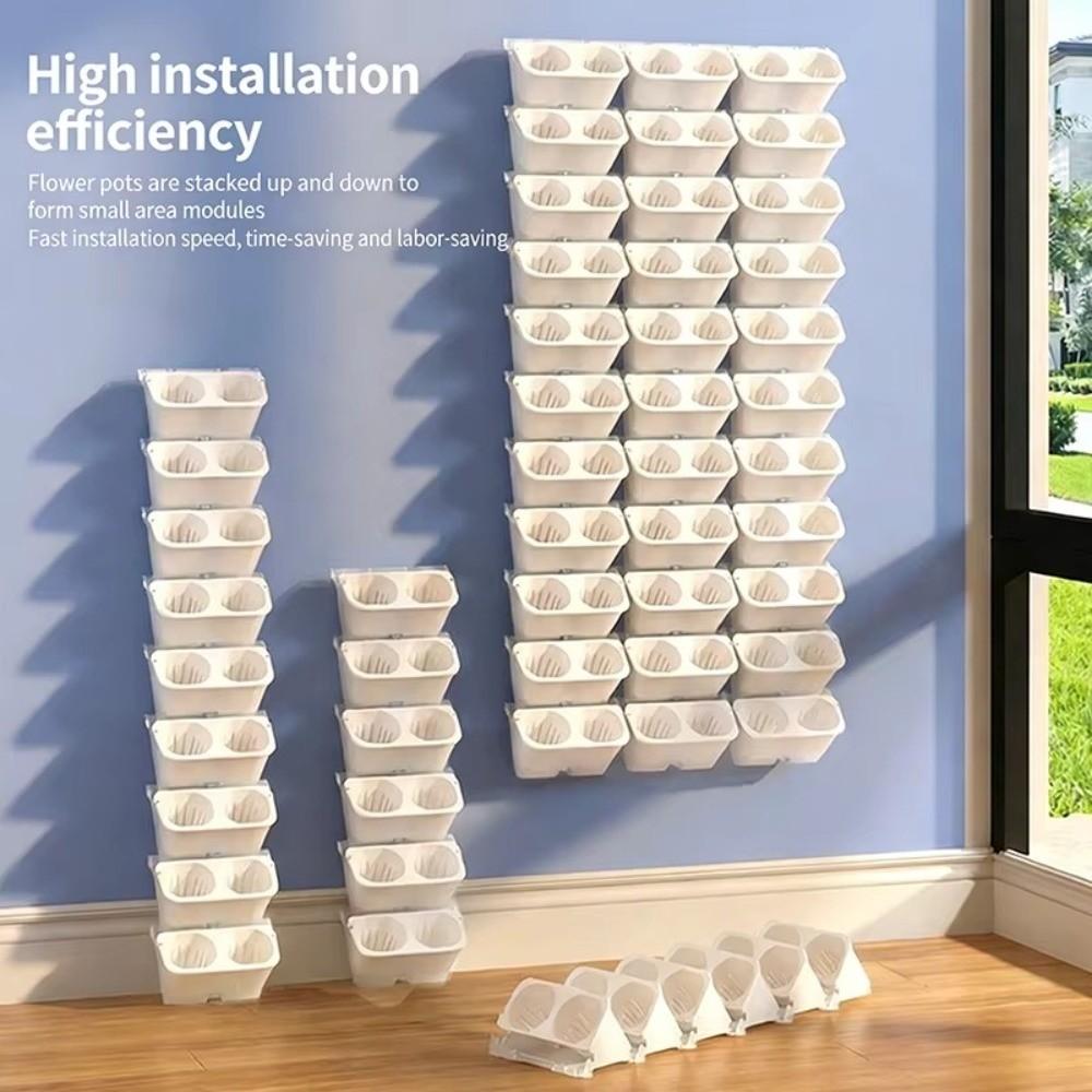 Self Watering Vertical Planter 2/3 Holes Plants Grow Container Wall Flowerpot  Greening Plant