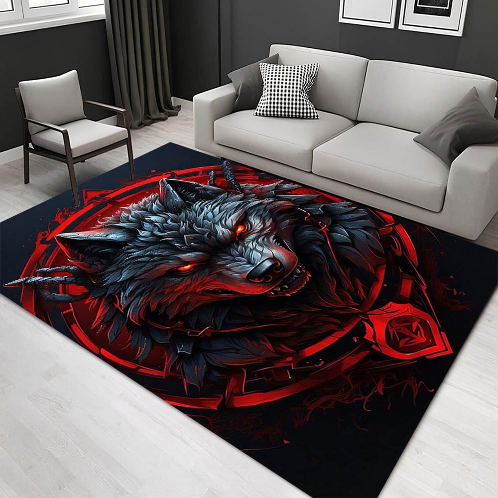 

1pc 1298452337Pattern Carpet, Area Rug For Living Room Bedroom Room Bed Chair Laundry Entryway Corridor Yard Non-slip Outdoor Camping Rug Fl 60cm by 90cm