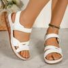 New Casual Fish Mouth Sandals Style Sandals Wear Velcro Wedge Heel Platform Sandals