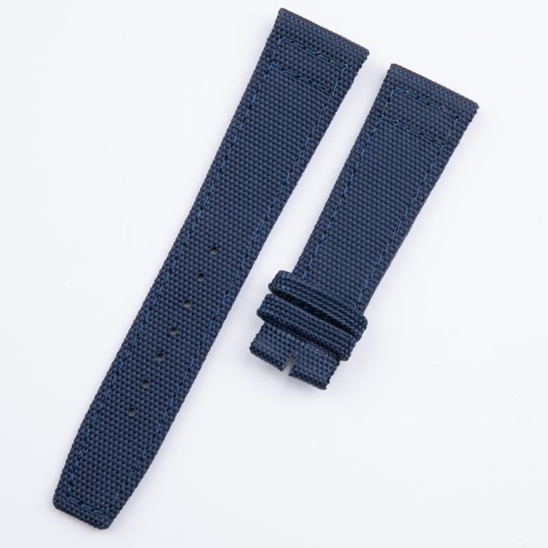 20mm 21mm 22mm Soft Nylon Canvas Watchband For IWC Strap PILOT Portugal PORTOFINO Fabric Watch Band Folding Buckle Wristband