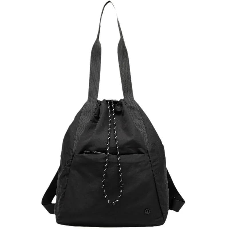 Unisex 2025 New Style Backpack Sports Nylon Bag Underarm Single Shoulder Waterproof Sports Commuter Drawstring Storage Bag
