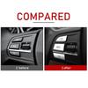 7pcs Steering Wheel Button Cover Trim for BMW 5 Series F10 6 Series F06 F12 F13 7 Series F01 F02 Interior