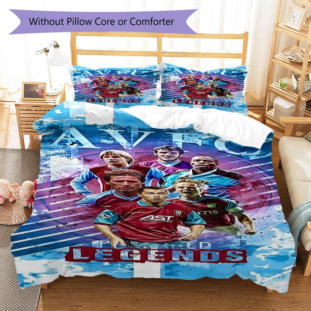 Pattern Bedding Quilt Set Quilt Cover Pillowcase Home Decoration Birthday Gift (1 * duvet cover + 2 * pillowcase, without core)