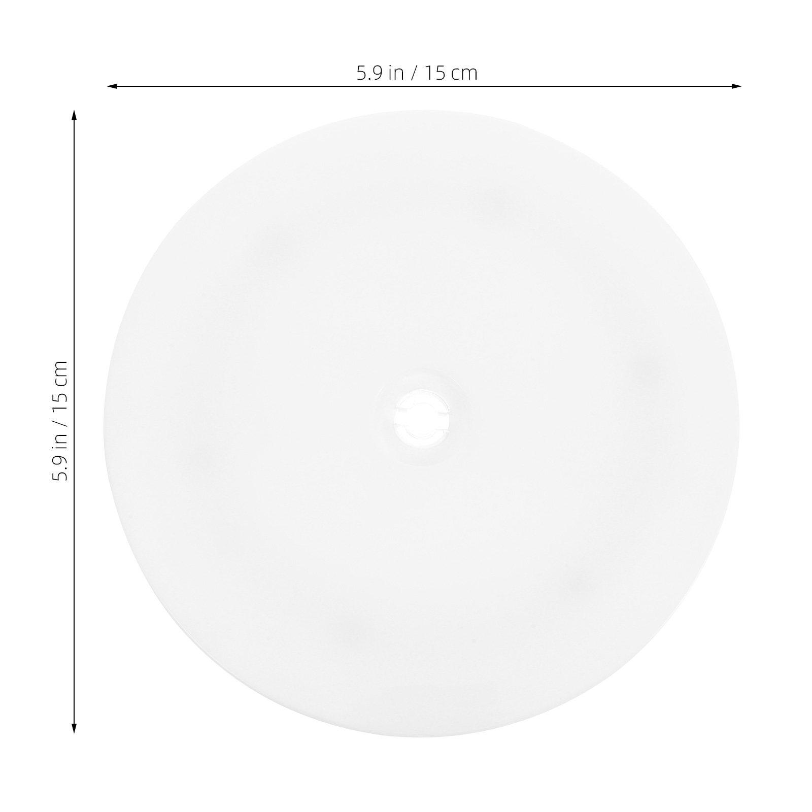 

Acrylic Turntable Stand 360 Degree Rotation Smooth Spinning Base for Cake Jewelry Display Kitchen Pantry Decor білий