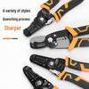 Han Axe Wire Stripper, Crimper & Cutter: OTUT Terminal Crimping Pliers for Quick, Labor-Saving Stripping