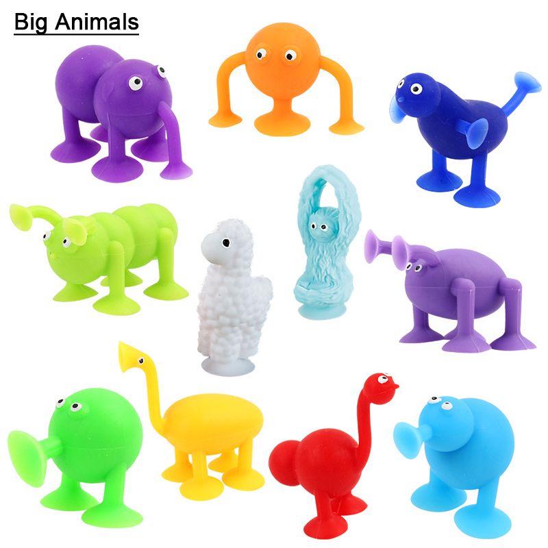 Popular Animal Suction Cup Plush Bath Toy – Educational Children's Play Toy