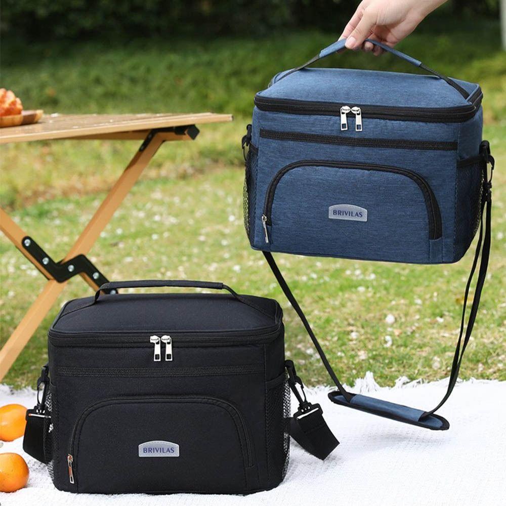 25L Insulated Cooler Tote Large Capacity Food Carrier Bag Shoulder Lunch Bag  Office Worker