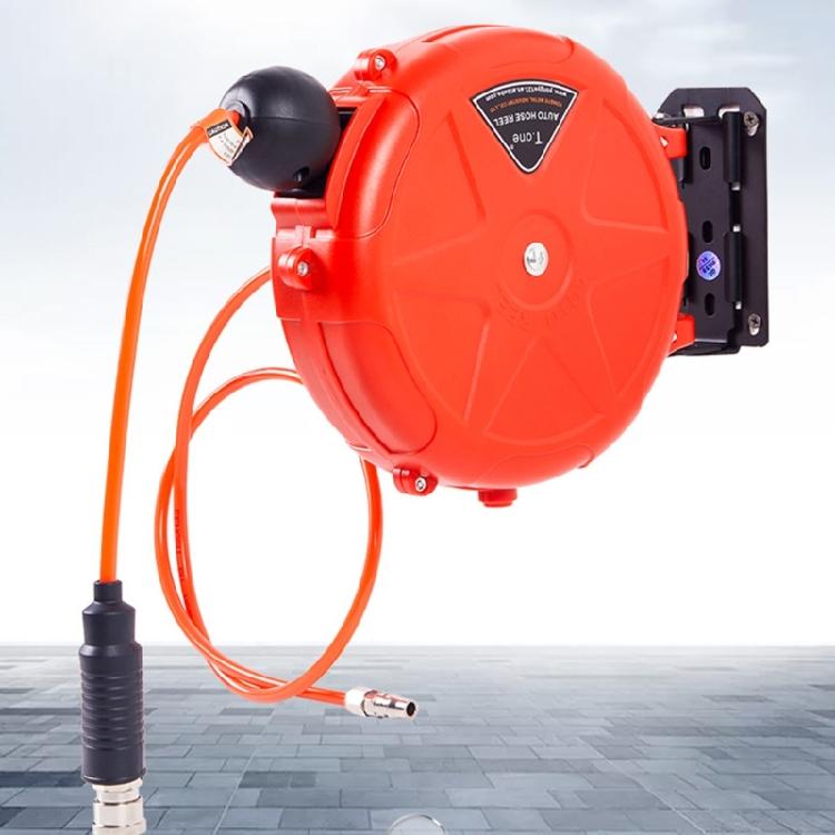 Functional Garden Hoses Reel with Wear Resistant PU Material 180° Swivel Hoses Reel for Long Lasting Performances