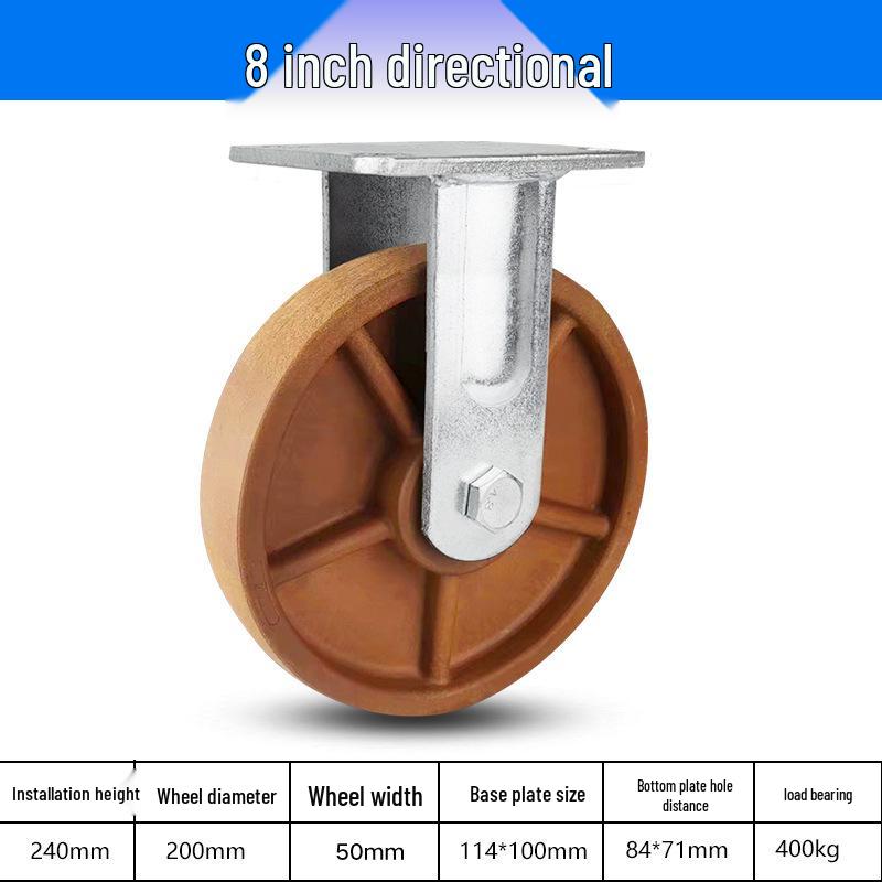 3 to 5 Inch High-Temperature Resistant Swivel Casters with Glass Fiber Bakelite for Oven Carts (Up to 300°)