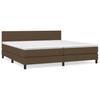 Vidaxl Continental Bed With Mattress, Brown, Fabric, 200X200 Cm