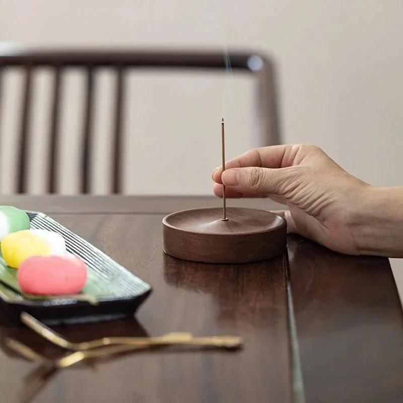 1PC Portable Incense Censer Base Mini Holder Tea Ceremony Zen Incense Inserts Home Decoration Smell Aromatic Aromatherapy Tools