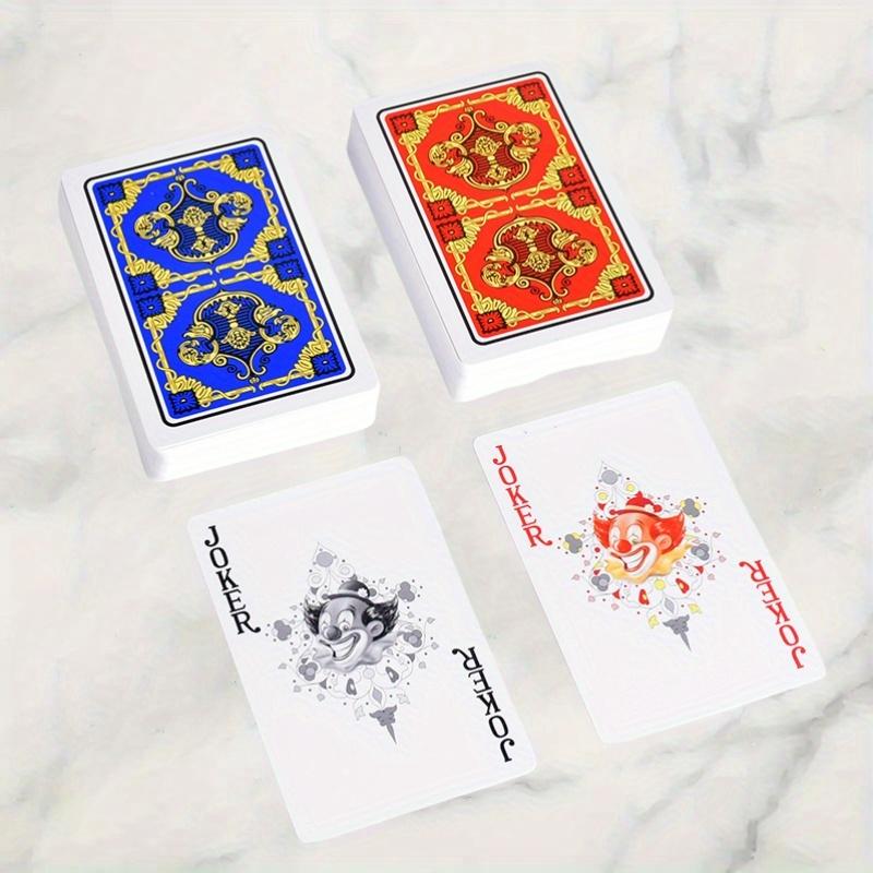 Waterproof Plastic Playing Card Set-Durable And Washable Playing Card Deck For Poker, Card Games, Family Gatherings And Parties