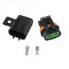 1/6 Set 2Pin Waterproof Male+Female With 2 Terminal Connector Sealed Electrical Connector For Metri-Pack 630 Series Fan Plug