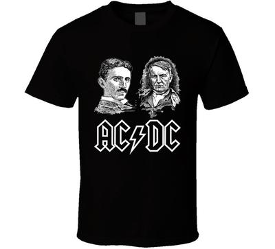 AC DC Linie Schwarzes T-Shirt