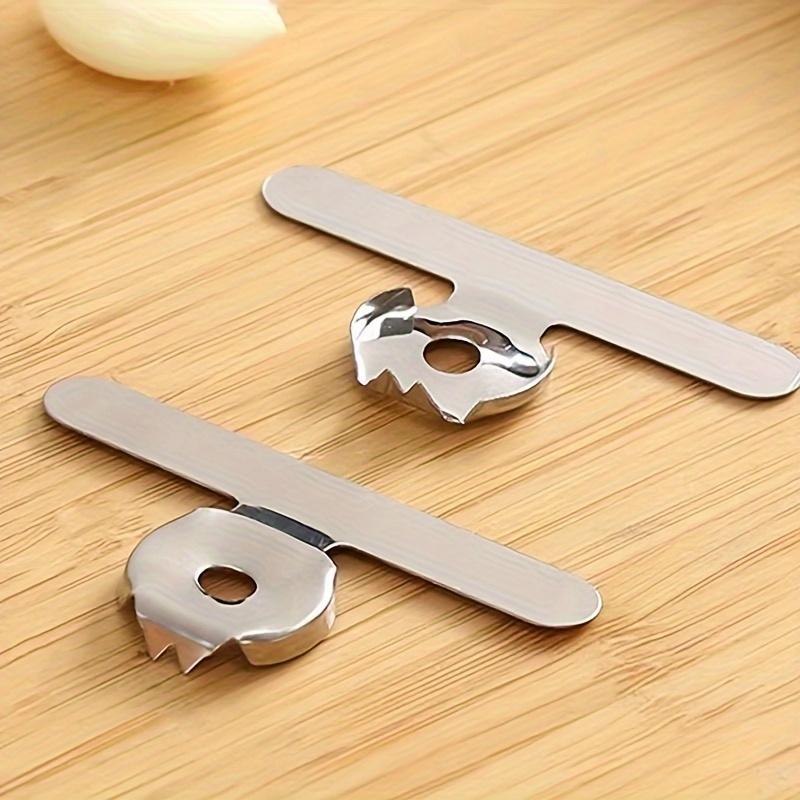 

2Pcs Simple Peeling Multifunctional Peeling Garlic Stainless Steel Chestnut Peeling Ginger Polishing Kitchen Tools Kitchen Accessories Father Gift