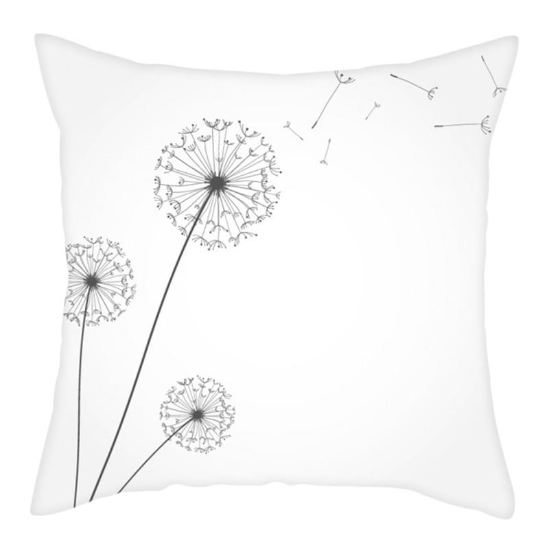 Löwenzahn-Druck Kissenbezug Romantischer Kissenbezug Heim Sofa Dekoration Kissen Kissenbezug