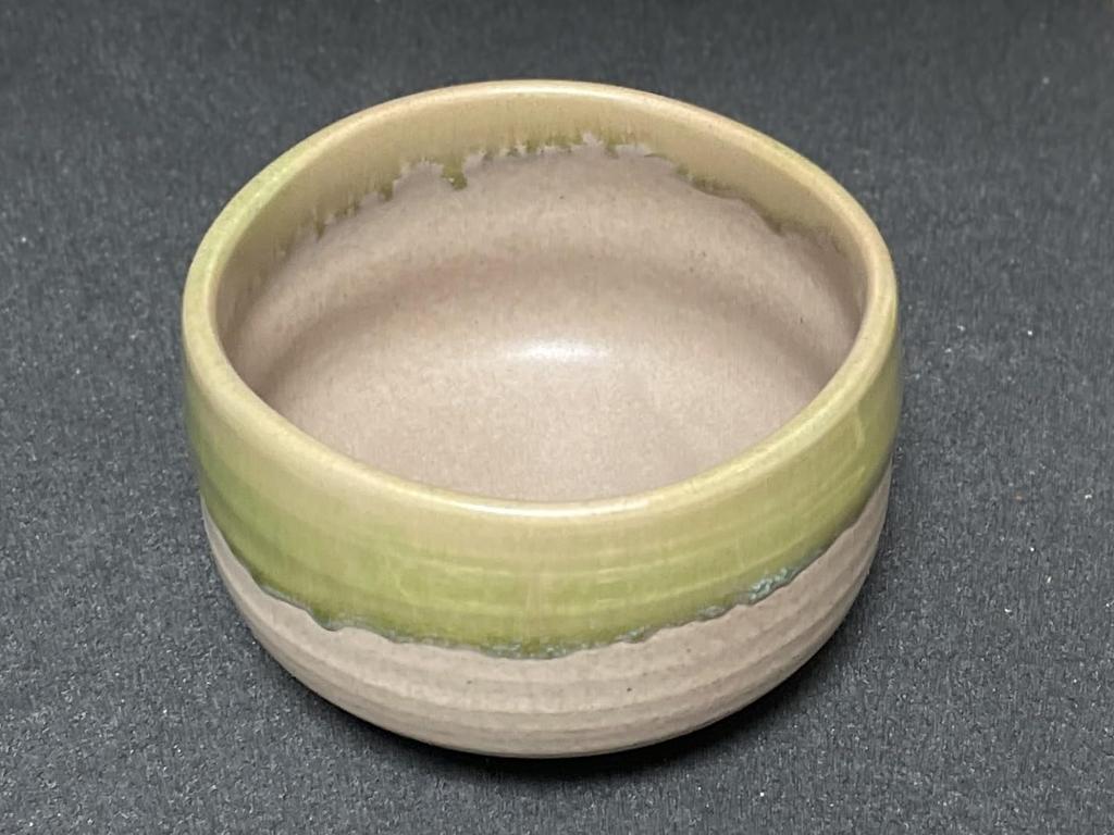 Ale-net Matcha Bowl, W12.5 x D12.5 x H8cm, Oribe Kinzoku Kiln-Carved, Mino Ware, Made in Japan