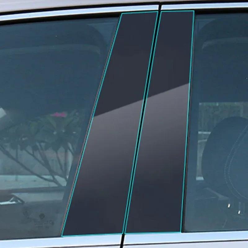 For Porsche Macan 2018- TPU Film Window Center Pillar Protective Film Anti-scratch Cover Car Protector Exterior Accessories