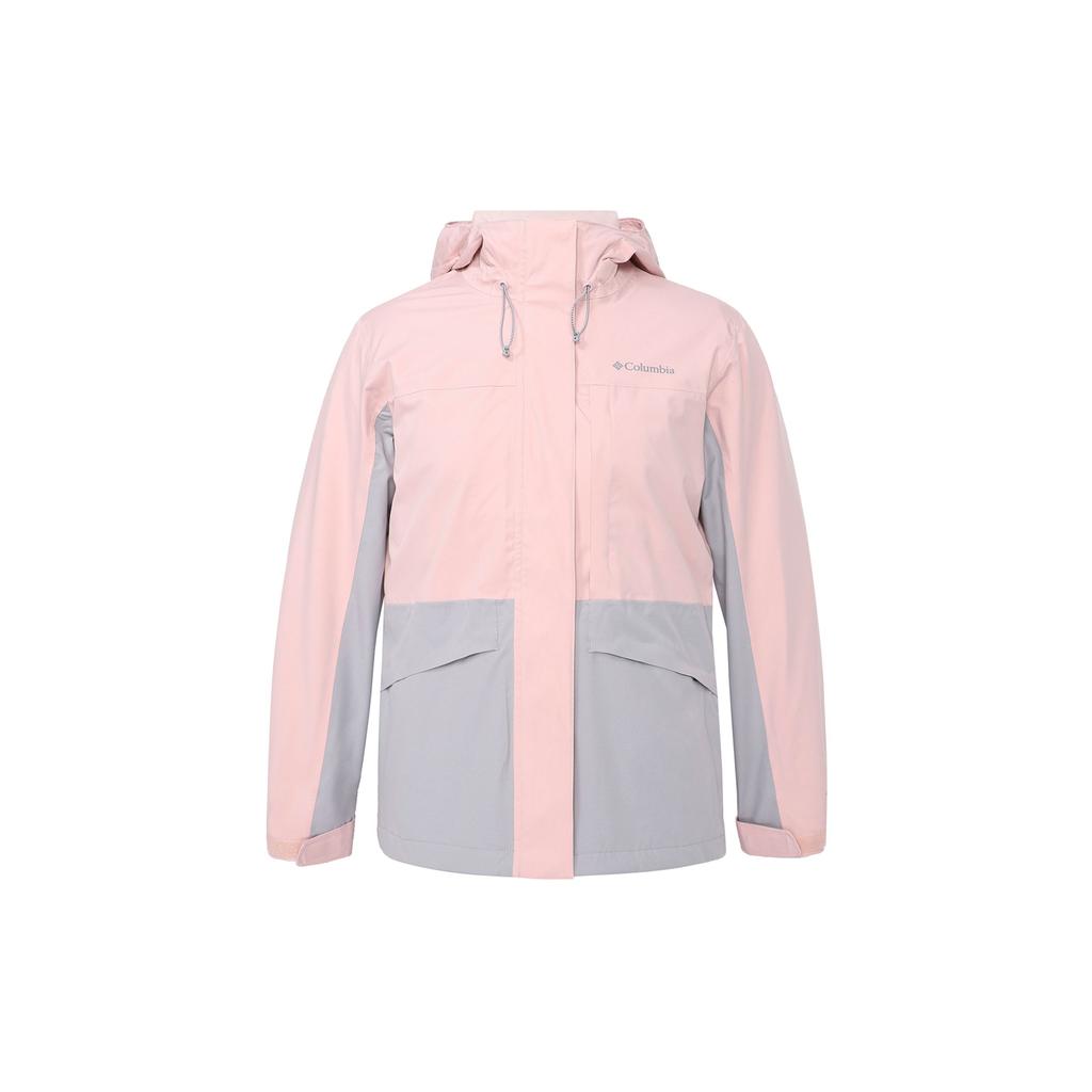 Columbia Hiking Three-In-One Comfortable Waterproof Warm Jacket Women jackets Pink XR4388-626