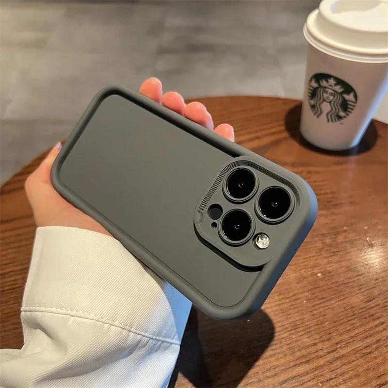 Soft Liquid Silicone Phone Case For iPhone 11 12 13 14 15 16 17 Pro Max Plus XS X XR Max Shockproof Bumper Back Cases Cover