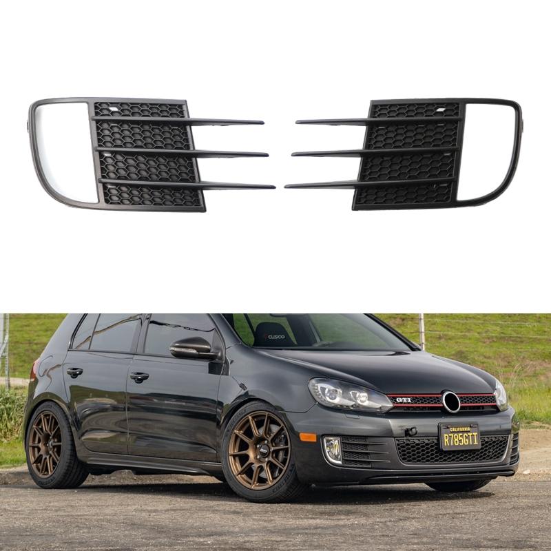 Left Right For 6-GTI 5K0853666C 5K0853665C Front Bumper Fog Light Grille Cover