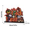 Tischschmuck Halloween Party Aktivität Desktop Dekoration DIY Basteln Holzornament für Heimdekor