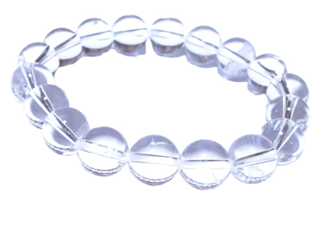 

Leaf Stone Good Luck Crystal Bracelet for Men and Women Natural Stone 10mm Genuine Crystal and Gemstone Crystal 17cm [Purification, Charm] - -