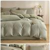 Thick Brushed Cotton Bedding Set Bear Embroidery Sheet Duvet Cover All