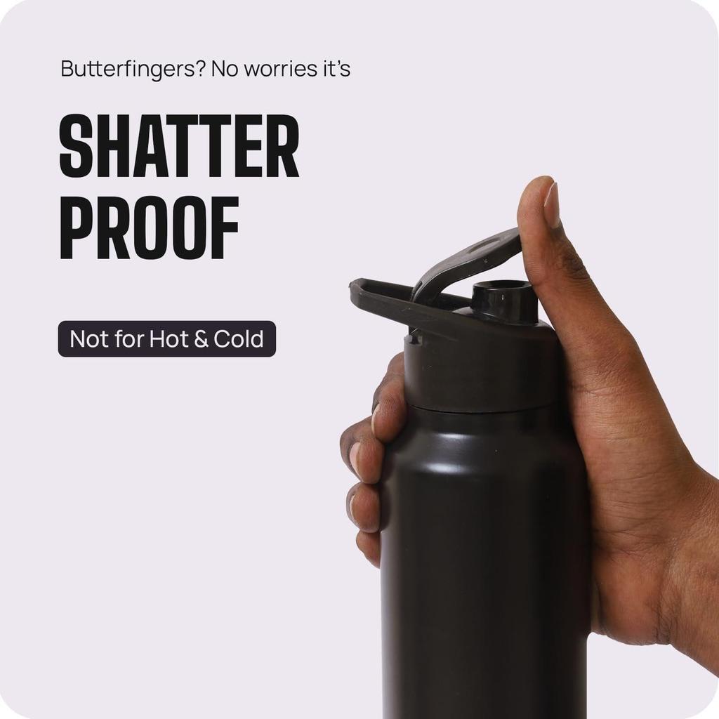 Stainless Steel Water Bottle – BPA-Free, Leak-Proof & Rust-Free Metal Bottle with Handle – Lightweight, Food-Grade, Easy To Clean – Ideal for Office