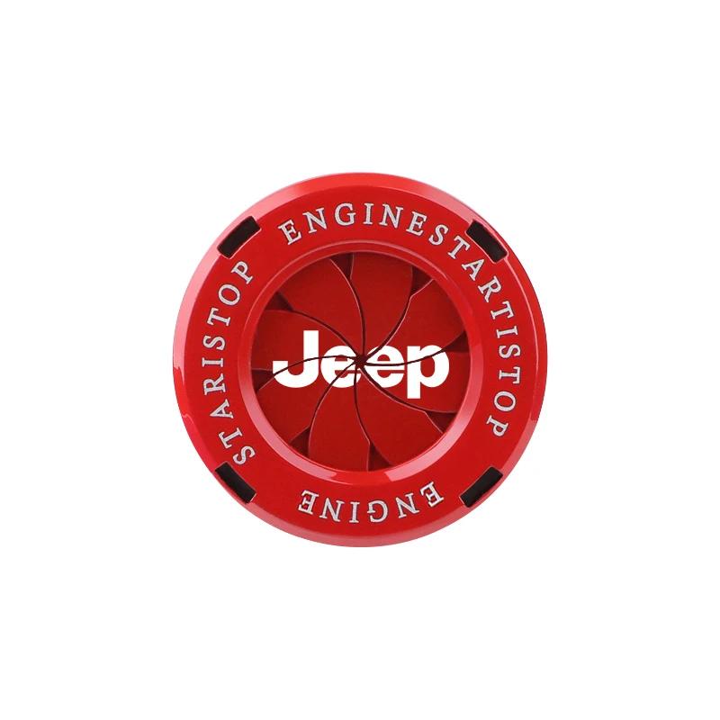 Für Jeep Auto Keyless Start Abdeckung Zündknopf Dekorativer Ring Für Jeep Grand Cherokee Wrangler JK Gladiator Compass Renega