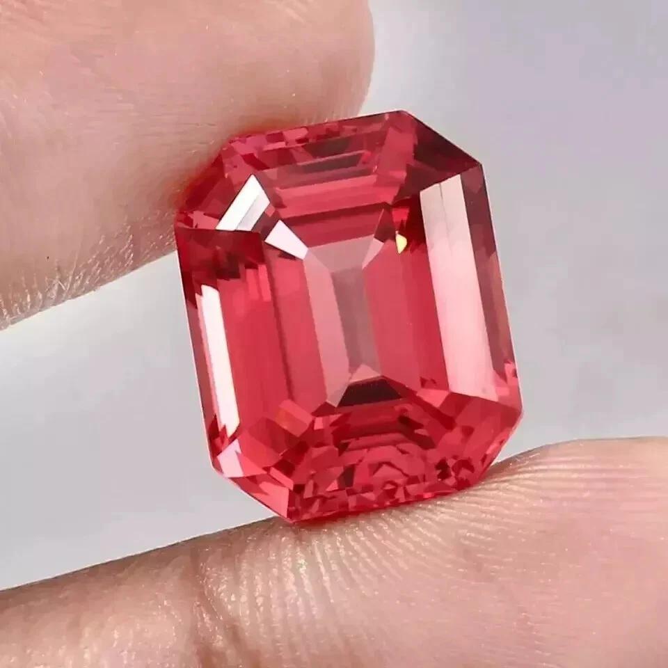 Natural Amazing Padparadscha Sapphire Ceylon Emerald 10-12 Ct Gemstone