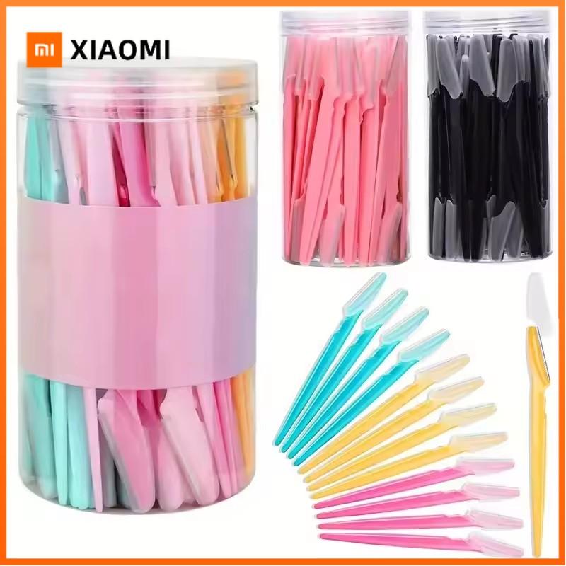 Xiaomi 5/10/30/40pcs Eyebrow Razors Kit Facial Eye Brow Trimmer Multifunction Facial Hair Removal Tool with Container Safety Beauty