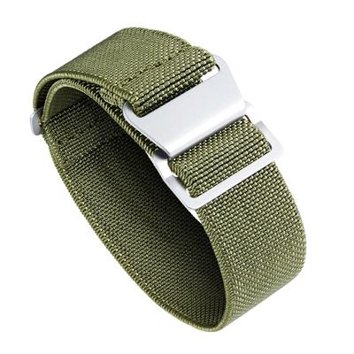 Uhrenarmband, elastisches Gewebe, Nylon, wasserdicht, Militär-Ersatzarmband, Herren- und Damen-Ersatzarmband mit Klettverschluss, 18 mm, 20 mm, 22 mm