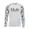 HUK Hooded Fishing Suit Outdoor Summer Long-Sleeve Sun Protection T-Shirt Quick-Dry Breathable Lure Fishing Suit Ice Silk